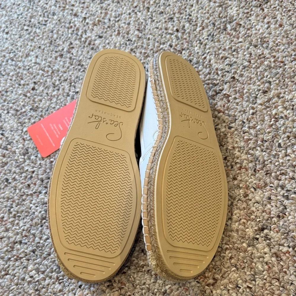 Sea Star Beachwear Women's White Espadrilles - Picture 3 of 4